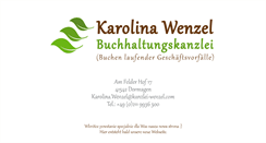 Desktop Screenshot of kanzlei-wenzel.com